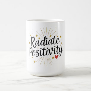 Caneca De Café Irradie Positividade – Citação Motivacional Estela