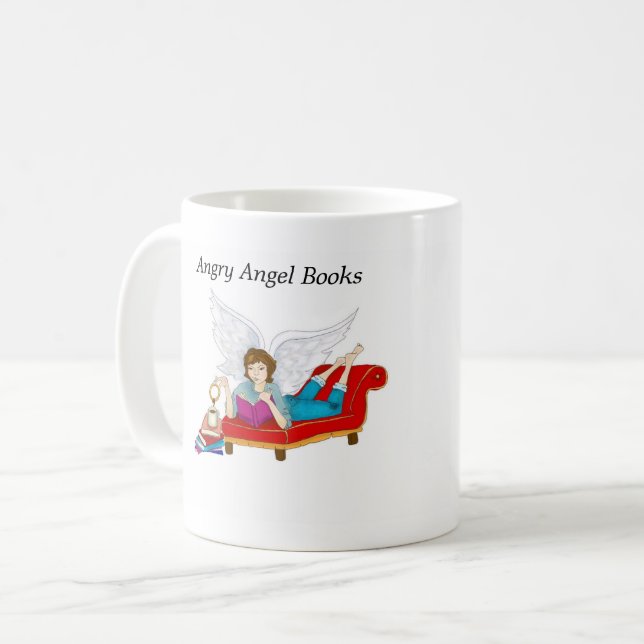 Caneca de café irritada (Frente Esquerda)