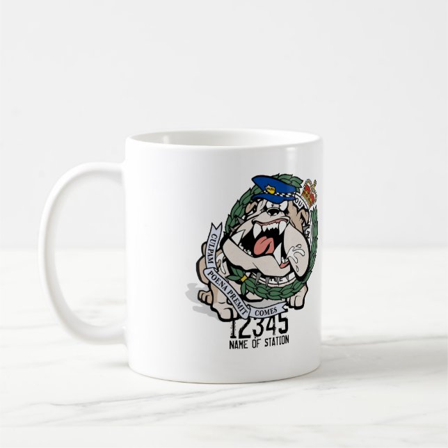 Caneca de café irritada do cão da polícia de NSW (Esquerda)