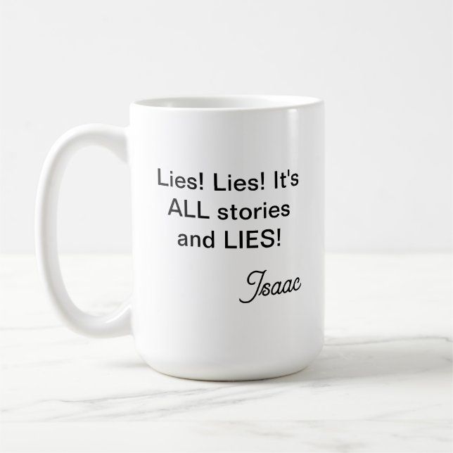 Caneca De Café Isaac Lies Café Mug (Esquerda)