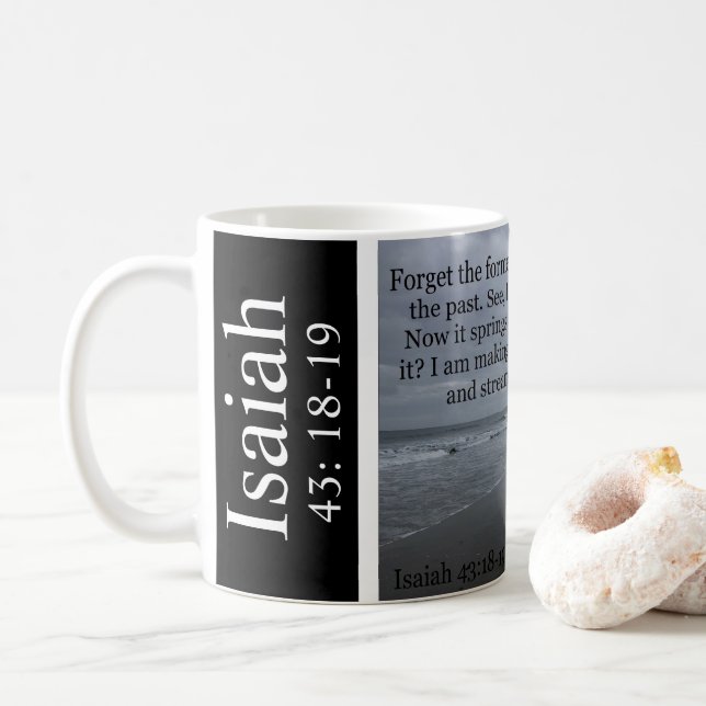 Caneca De Café Isaiah 43 (Com Donut)