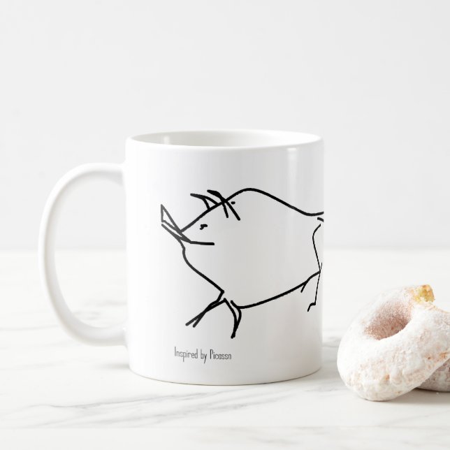 Caneca De Café Ish de Picasso ' (Com Donut)