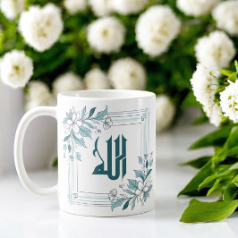 Caneca De Café Islã Moderna Floral Árabe Caligrafia Alá