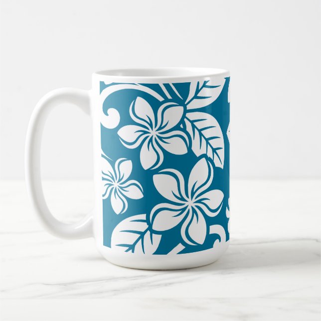 CANECA DE CAFÉ ISLAND PLUMERIA (CARIBE AZUL) (Esquerda)