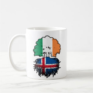 Caneca De Café Islândia Irlanda Irlanda Irlanda Árvore Bandeira