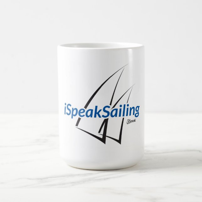 caneca de café iSpeakSailing (Centro)