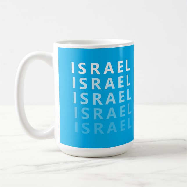 Caneca De Café Israel. Eu amo Israel (Esquerda)