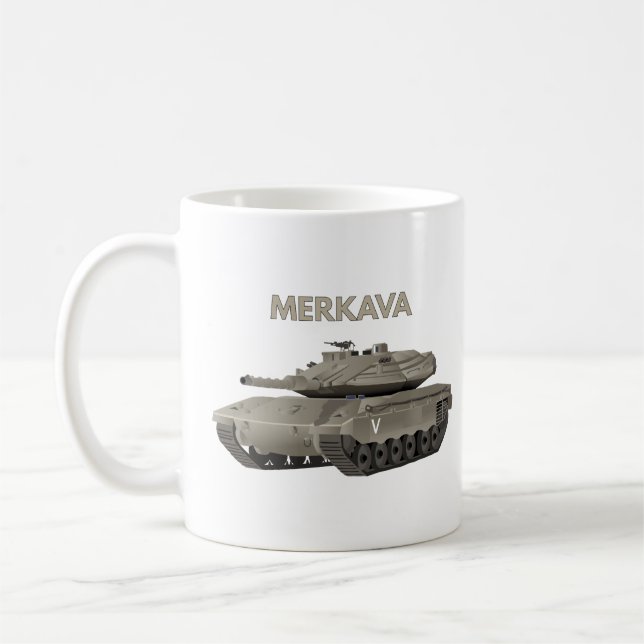 Caneca De Café Israelense Merkava (Esquerda)