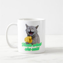 Isso É O Que Ela Disse Meme de Gato Rindo Engraçad