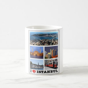 Caneca De Café Istambul - Eu Amo - Turquia -