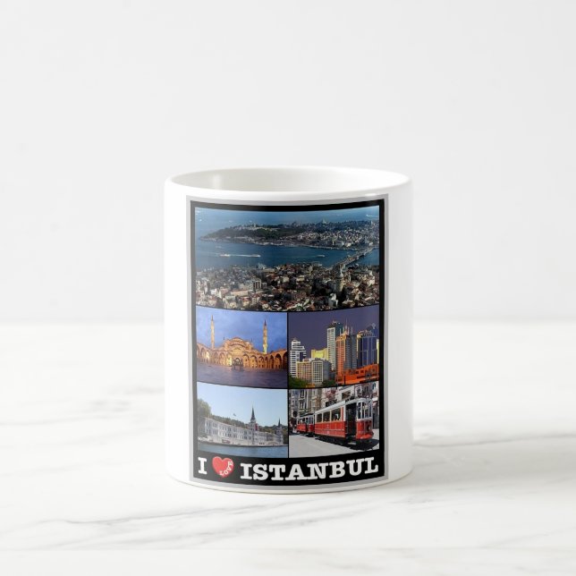 Caneca De Café Istambul - Eu Amo - Turquia - (Centro)