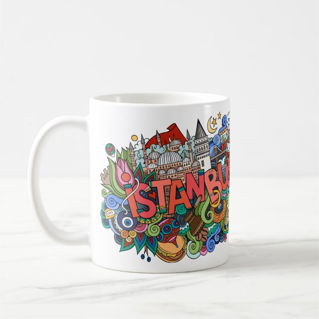 Caneca De Café Istambul Turkeye (Esquerda)