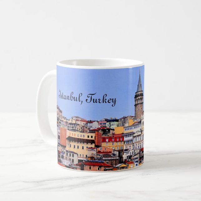 Caneca De Café Istambul, Turquia (Frente Esquerda)