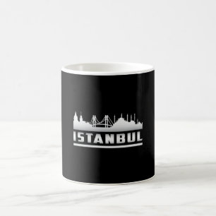 Caneca De Café Istambul Turquia Cidade Skyline Cityscape Funny Gi