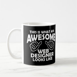 Caneca De Café Isto é como um web designer incrível