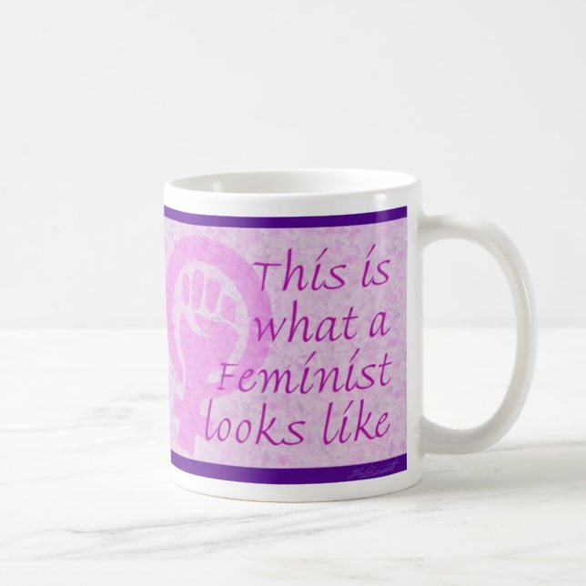 Caneca De Café Isto É O Que Um Feminista Parece Mug (Direita)