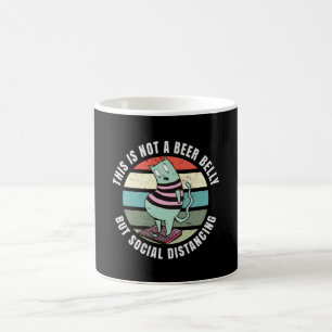 Caneca De Café Isto não é uma barriga de cerveja, mas distancia