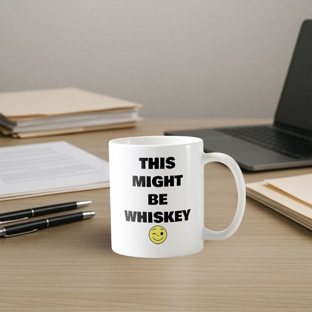Caneca De Café Isto Pode Ser Uísque - Divertido (Criador carregado)