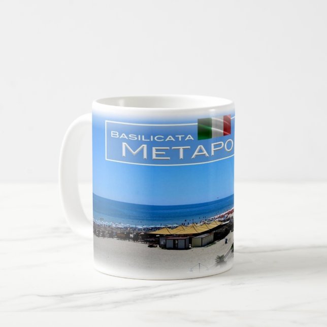 Caneca De Café IT Itália - Basilicata - Metaponto - (Frente Esquerda)
