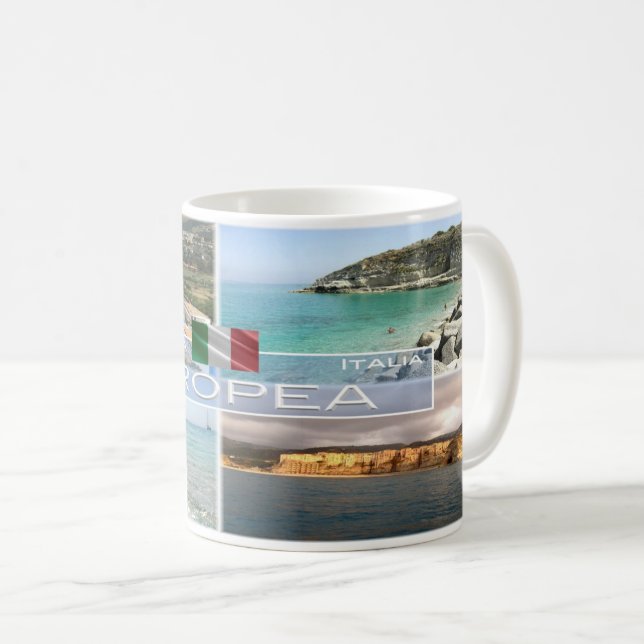 Caneca De Café IT Itália - Calábria - Tropea - (Frente Esquerda)