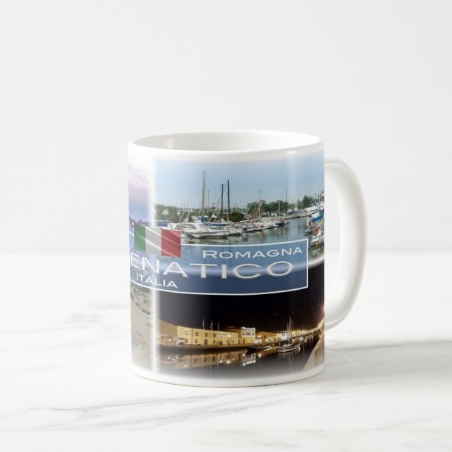 Caneca De Café IT Itália - Emília Romagna - Cesenatico - (Frente Esquerda)