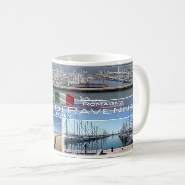 Caneca De Café IT Itália - Emilia Romagna - Marina di Ravenna (Frente Esquerda)