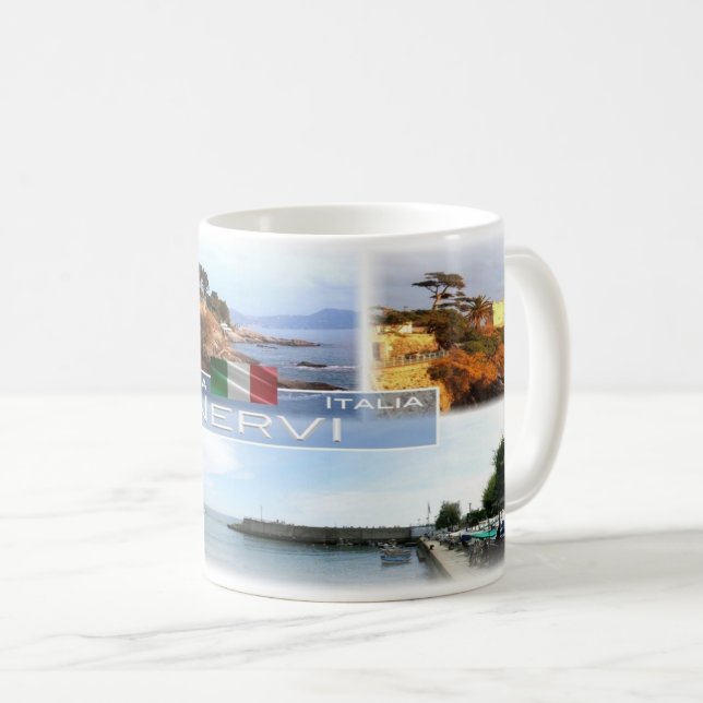 Caneca De Café IT Itália - Ligúria - Nervi - (Frente Esquerda)