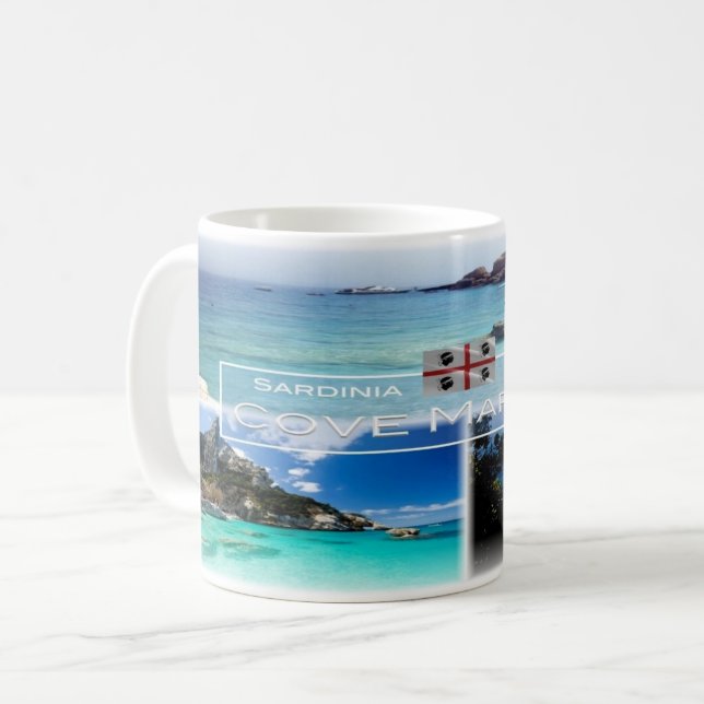 Caneca De Café IT Itália - Sardenha - Baulei (Frente Esquerda)