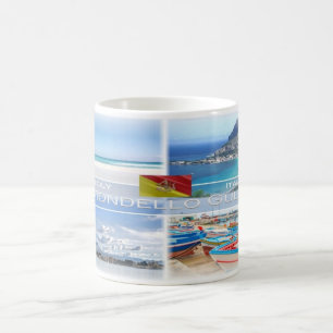 Caneca De Café IT Itália - Sicília - Golfo de Mondello -