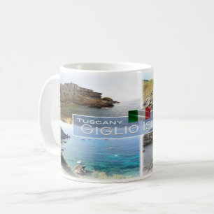 Caneca De Café IT Itália - Toscana - Ilha Giglio -