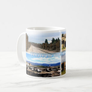 Caneca De Café IT Nápoles - Pompeia - Ruínas de Pompeia - Porto -