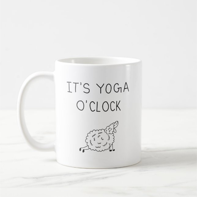 Caneca De Café It’s Yoga O’Clock Sheep (Esquerda)