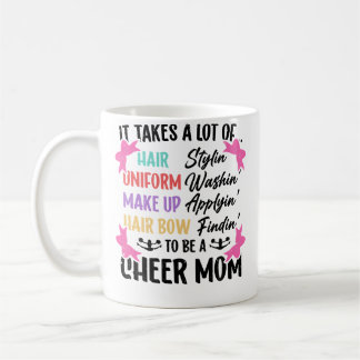 Caneca De Café It Takes A Lot To Be A Cheer Mom Funny Cheerleadin