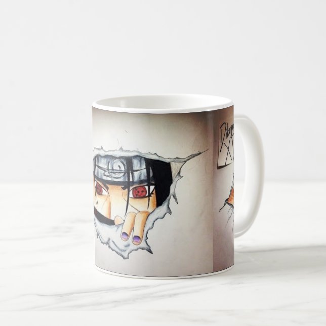 Caneca De Café Itachi Tasas (Frente Esquerda)