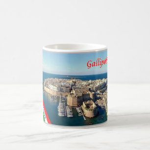 Caneca De Café Itália - Apúlia - Salento - Cidade Antiga de Gal