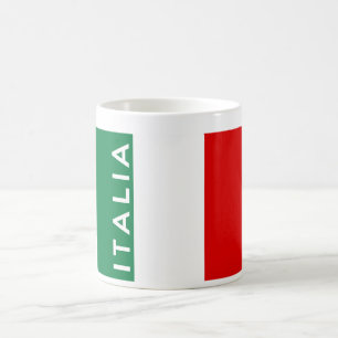 Caneca De Café itália bandeira país nome do texto