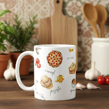 Itália Comida Divertida Chef Colorido