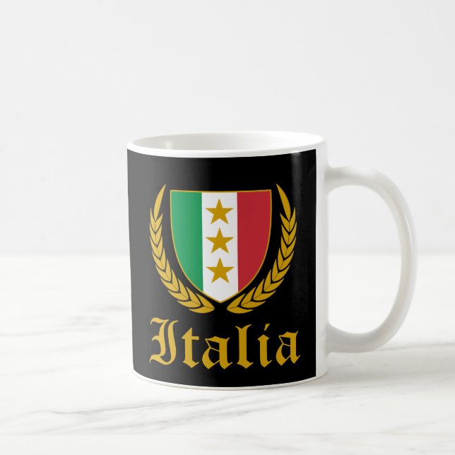 Caneca De Café Italia Crest (Direita)