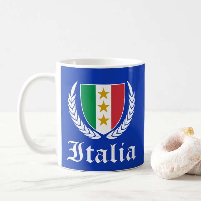 Caneca De Café Italia Crest (Com Donut)