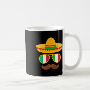 Caneca De Café Itália Flag Sungles Italiano Cinco De Mayo Mexican
