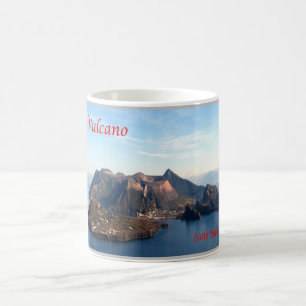 Caneca De Café Itália - Ilhas Aeólias - Stromboli Volcano -