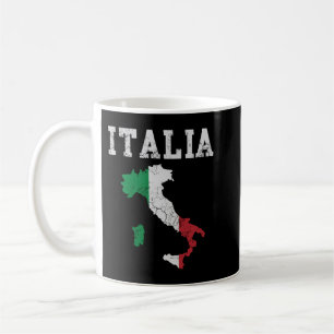 Caneca De Café Italia Itália Flag Map Italiano Family Pull