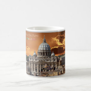 Caneca De Café Itália - Lácio - Roma - Santo Peter - Basilica