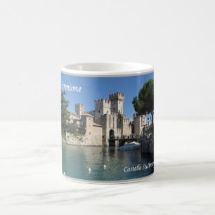 Caneca De Café Itália - Lago Garda - Sirmione - Castello Scalige