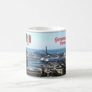 Caneca De Café Itália - Ligúria - Génova - Porto -