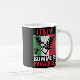 Caneca De Café Itália Paraíso de Verão Férias na Praia Itália