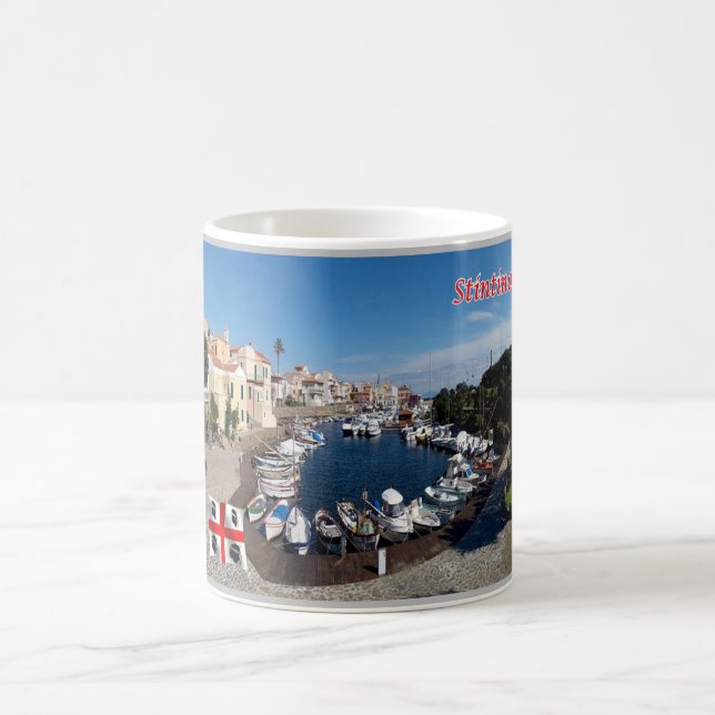 Caneca De Café Itália - Sardenha - Stintino - Harbour - (Centro)