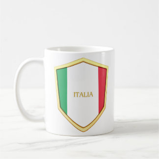 Caneca De Café Italia Shield Soccer Futebol Fan