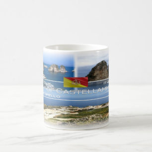 Caneca De Café Itália - Sicília - Golfo de Castellammare -