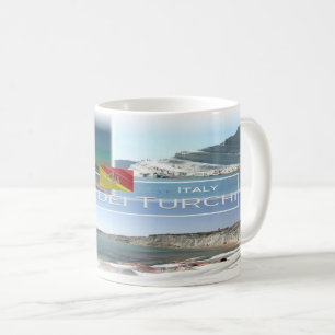 Caneca De Café Itália - Sicília - Scala dei Turchi -